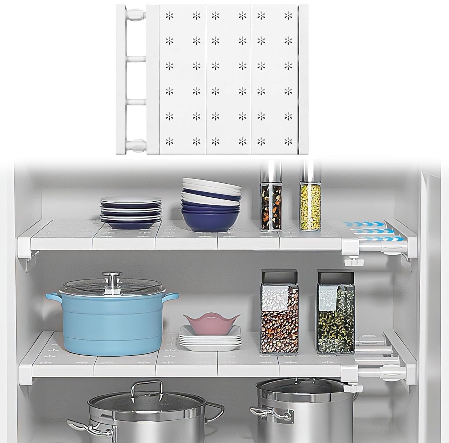 Wardrobe Partition Board, Easy Installation Layered Partition Board, Rectangular Dividers for Bedroom Kitchen Living Room-image-1