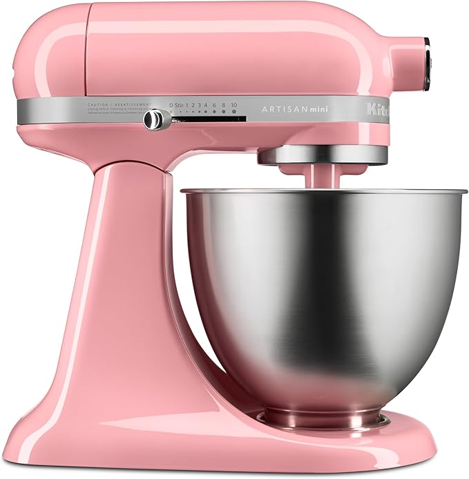 KitchenAid KSM3311XAQ Artisan Mini Series Tilt-Head Stand Mixer, 3.5 quart, Aqua Sky Blue