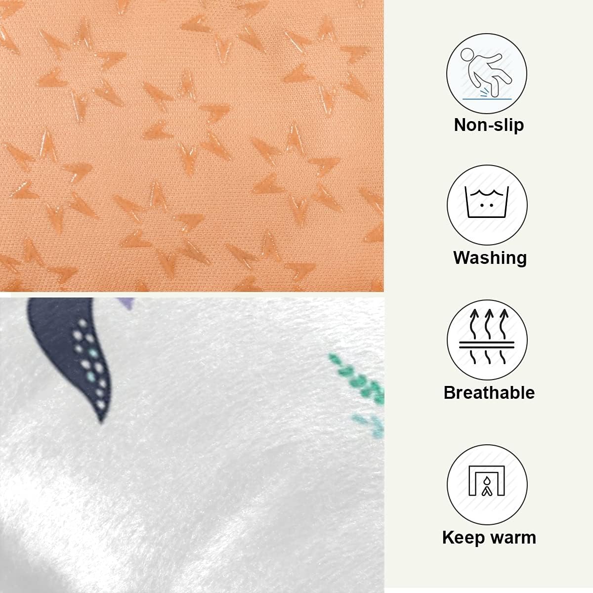 review Mermaid Girl with Killer Whale Seamless on White Dog Cat Bed Mat Soft Crate Pad Mattress Cushion for Small Medium Pets, Anti Slip Sleeping Kennel Mat Washable & Dry 24x18 inch