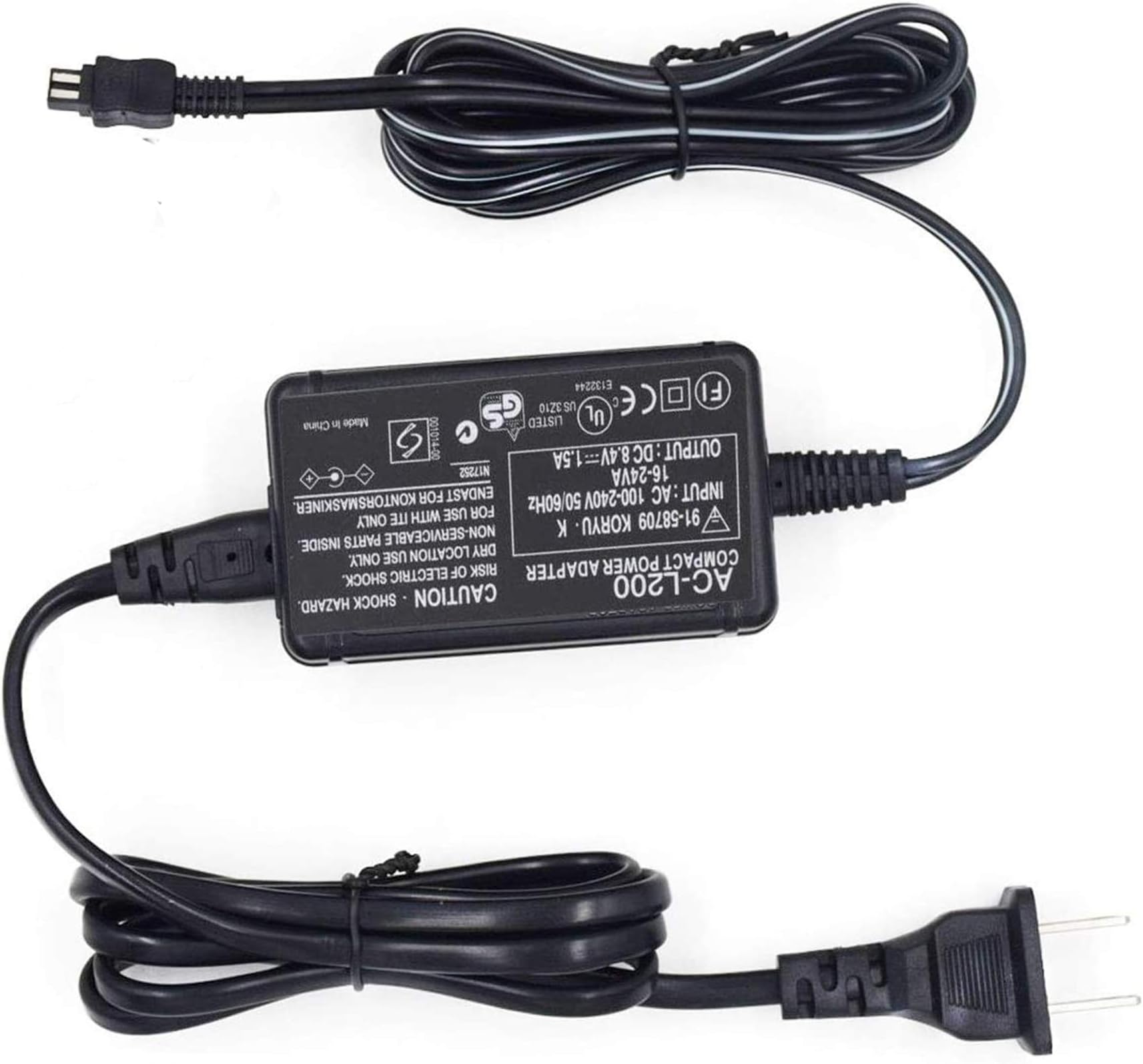 AC-L200 AC Power Adapter Charger for Sony Handycam Camcorder DCR-SX,DCR-SR,DCR-HC,DCR-PC,DCR-DVD,DCR-IP,HDR-CX,HDR-XR,HDR-PJ,HDR-SR,HDR-UX,HDR-TD,CCD TRV DEV Series