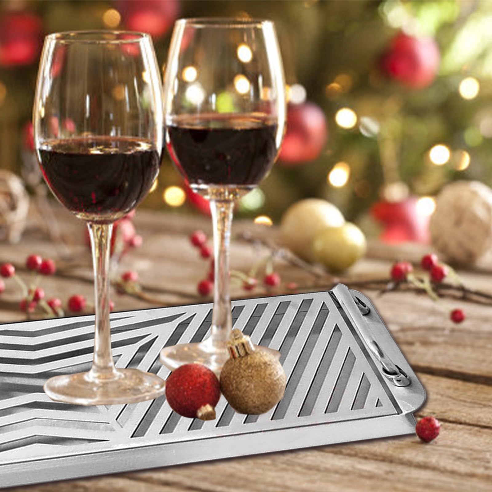 Vassoio Antigoccia, Raccogligocce in Acciaio Inossidabile, Vassoio Accessori per Il Birra, Utensili da Cucina, per Bar, Cucina,50cm/19.7''+Handle