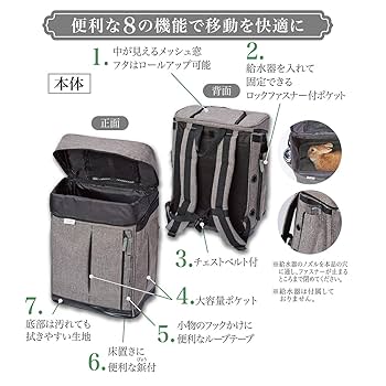 ラパンリュックキャリー　ネイビー　ウサギ用 Add.Mate Lapin アドメイトラパン ラパンリュックキャリー