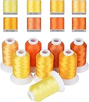 Vista 10 de Simthread Hilo de bordar azul – 8 tonos compatibles con Brother Colors, 550 yardas cada uno, poliéster 40WT, para Brother, Babylock, Janome, Singer