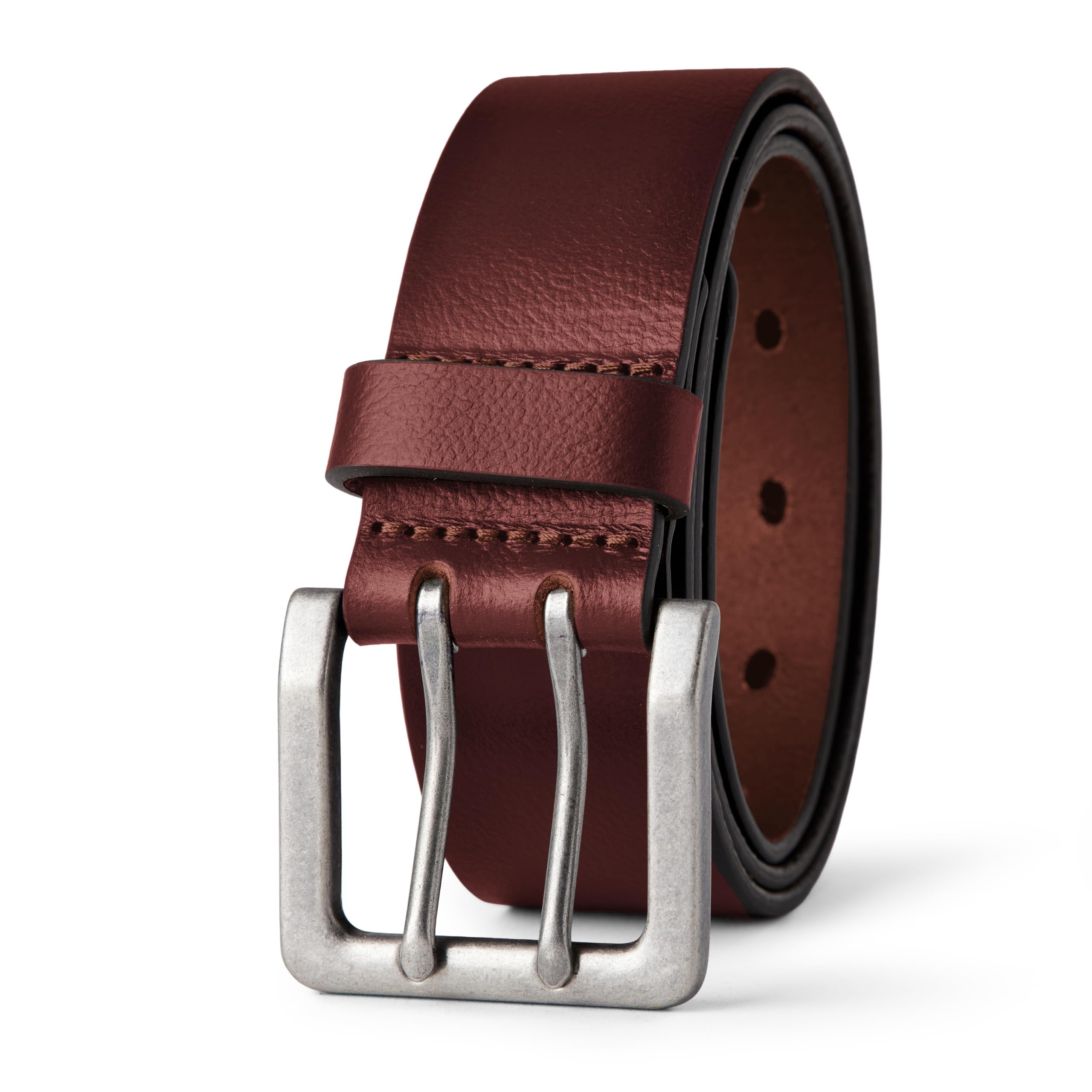 Amazon Essentials Mens Double Prong Leather Belt