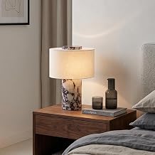 Rechargeable Marble Table Lamp, Stone Bedside Lamp, Touch Dimmable