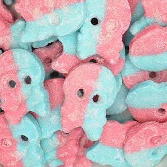 BUBS Dizzy Bubblegum Skulls 225g Sweet Pouch