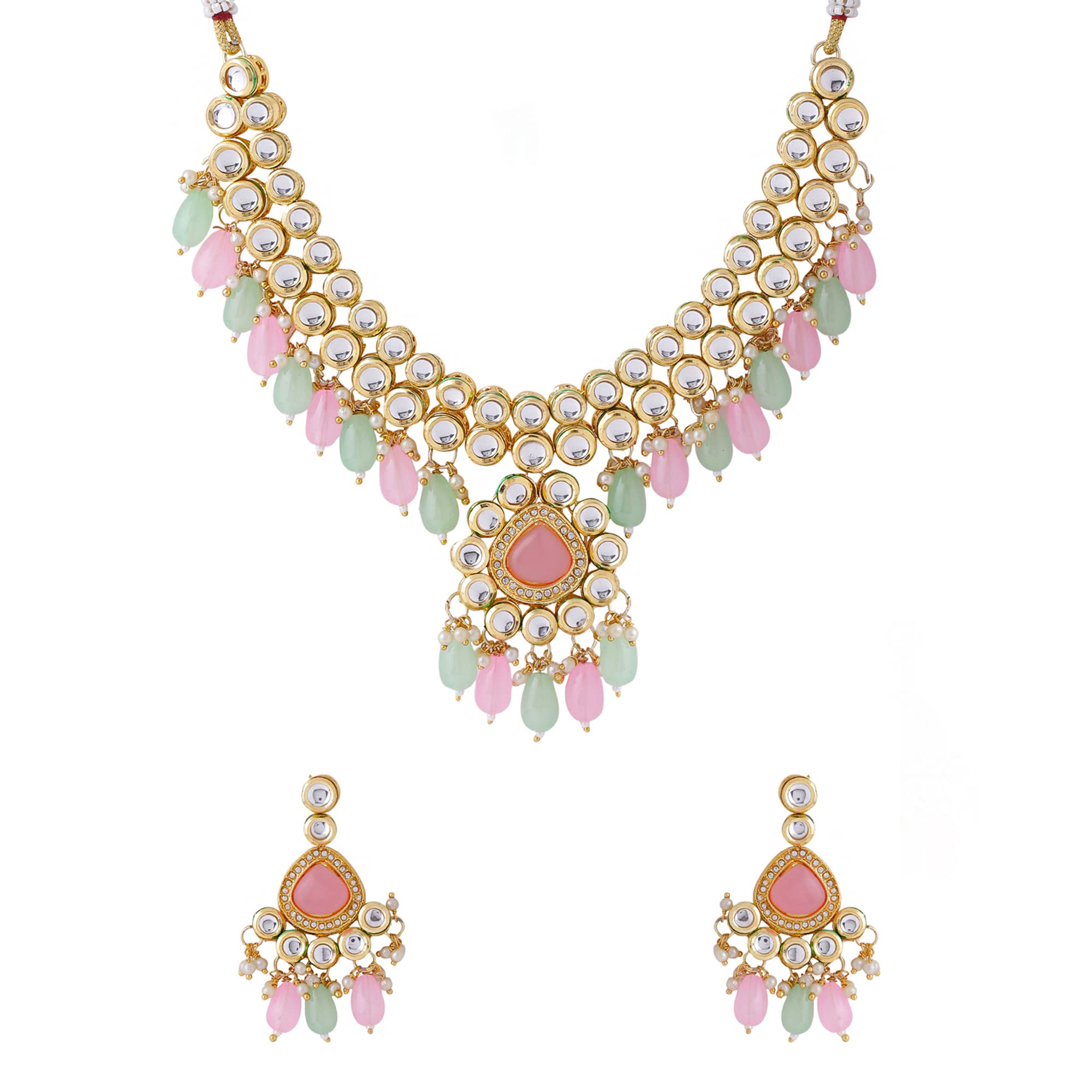 Yellow Chimes Jewellery Set for Women and Girls Kundan Necklace Set | Gold Plated White Pearl Drop Kundan Choker Necklace Set | Birthday Gift for girls and women Anniversary Gift for Wife (B0C2PH1ZPB) Amazon Price History, Amazon Price Tracker