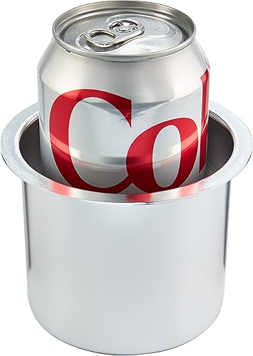 Miniatura 3 de Brybelly Soporte para tazas de mesa de póquer, duradero y a prueba de óxido, soporte para tazas de mesa con agujero de 3.375 pulgadas, 3 pulgadas de