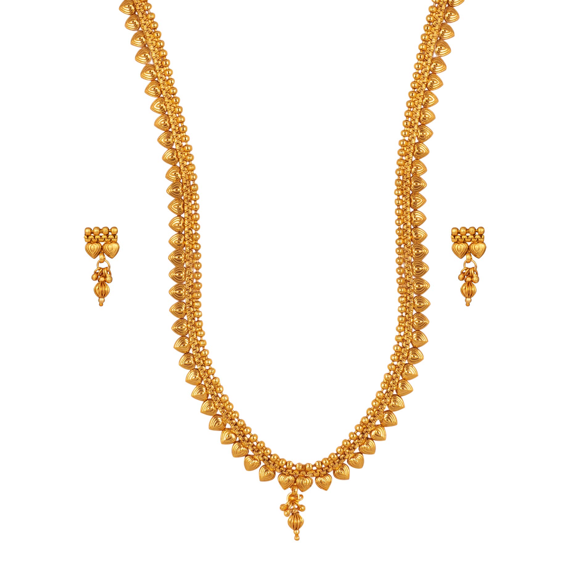 JFL - Jewellery for Less Gold Plated Traditional And Unique Leaf Collection Long Strand Design Necklace Set with Adjustable Thread,Valentine (B091YBRD7D) Amazon Price History, Amazon Price Tracker