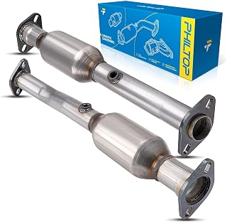 PHILTOP Rear Left and Right Catalytic Converter Direct-Fit Replacement For 2004-2015 TITAN(04-06 4WD)/ Armada/Pathfinder Armada 5.6L GAS, 2004-2010 QX56 5.6L GAS Replace 16488, 16489 (EPA Compliant)