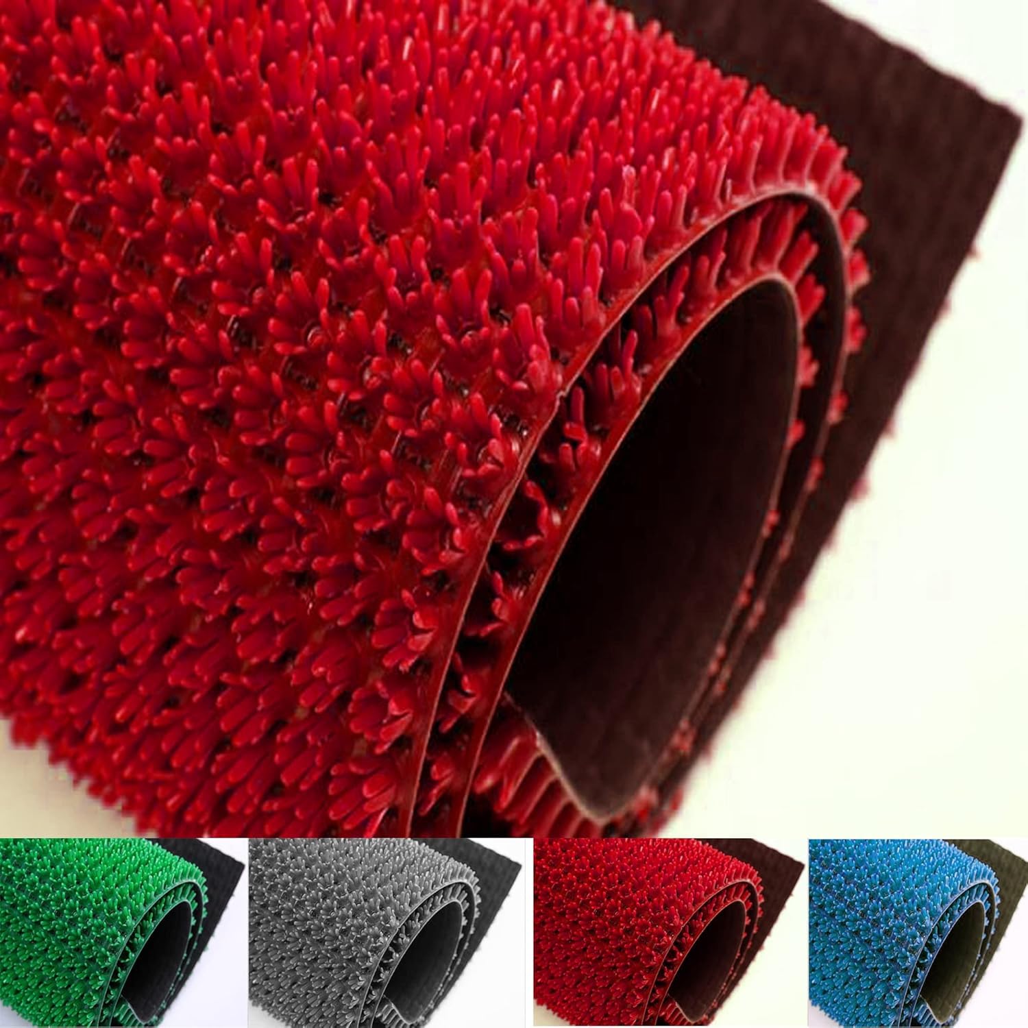 Artificial Grass Mat, Plastic Turf, Indoor Outdoor Decorative (RED - 2 X 3 FEET)-picture-11