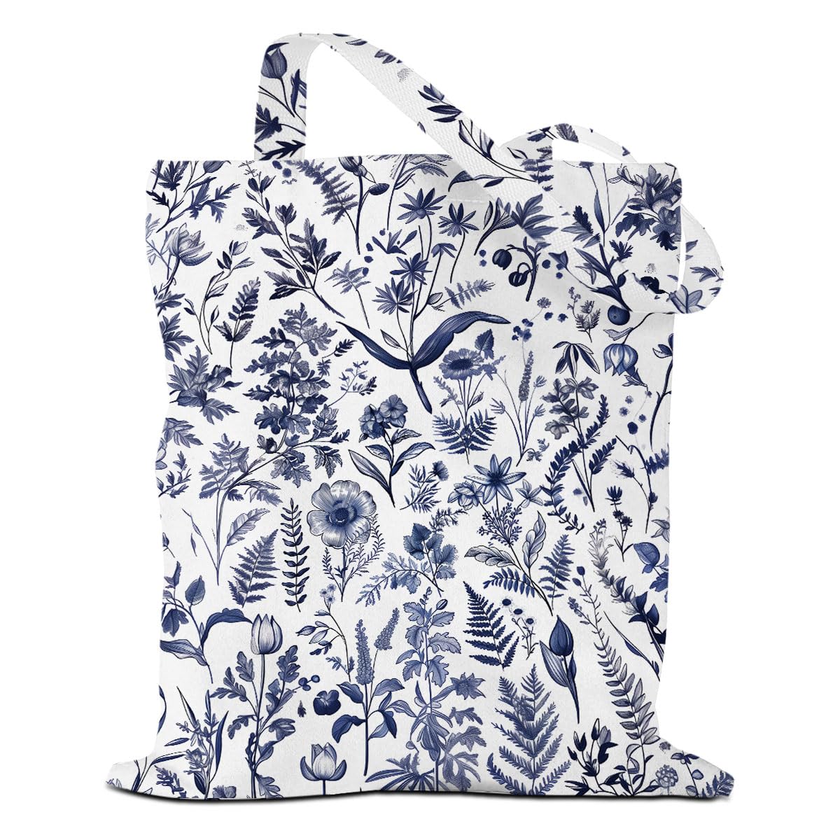 MQBMQB Vintage Flower Cat Butterfly Tote Bag Aesthetic Reusable Grocery Bags Friendship Gifts for Women Weekender Bag