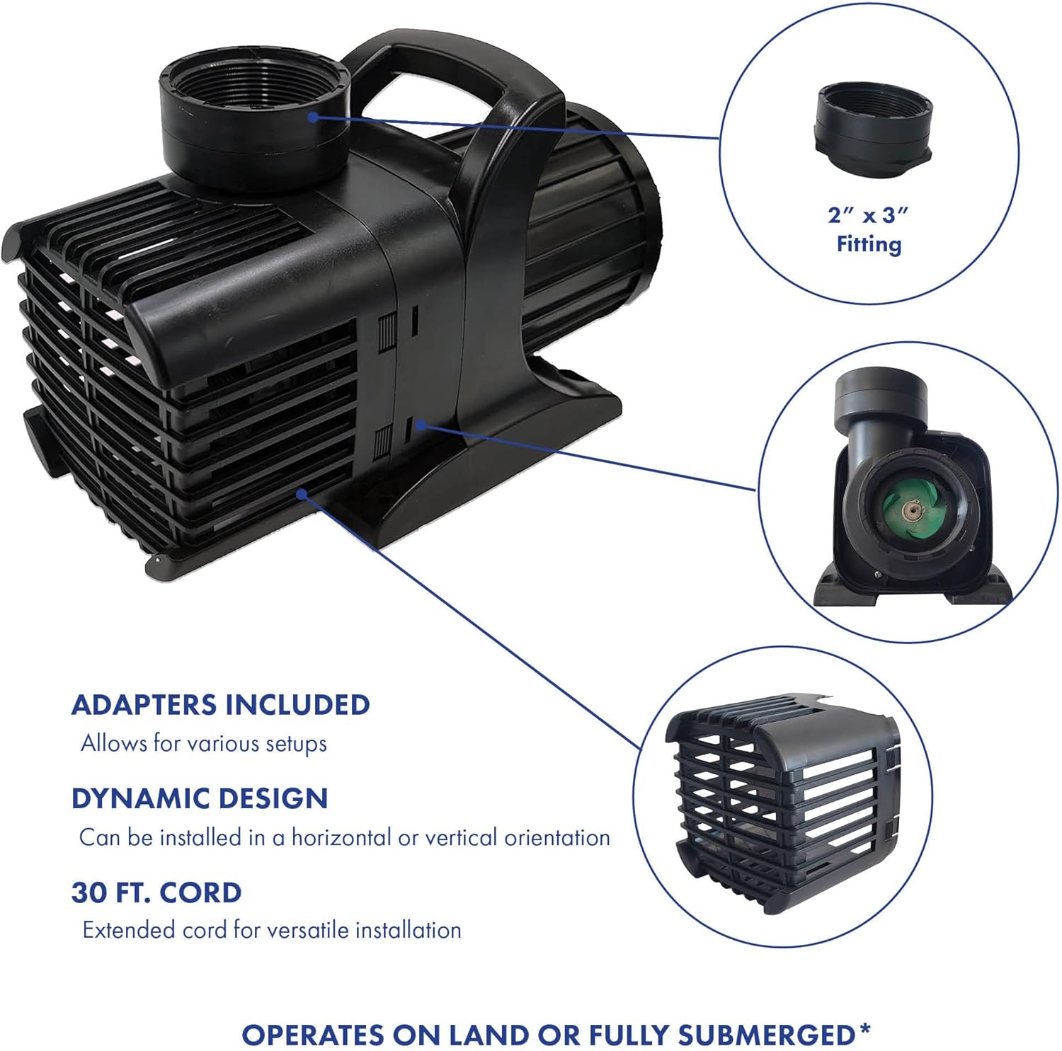 Anjon Mfg Monsoon MS-10000-10,000 GPH Submersible Pond Pump