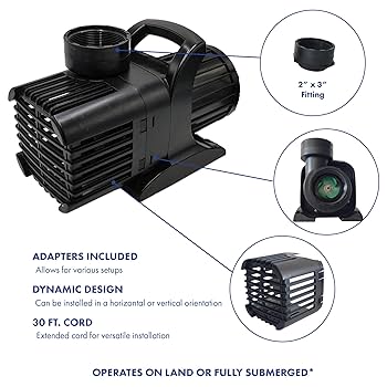 Amazon.com : Anjon Monsoon Submersible Water Pump, 10000GPH