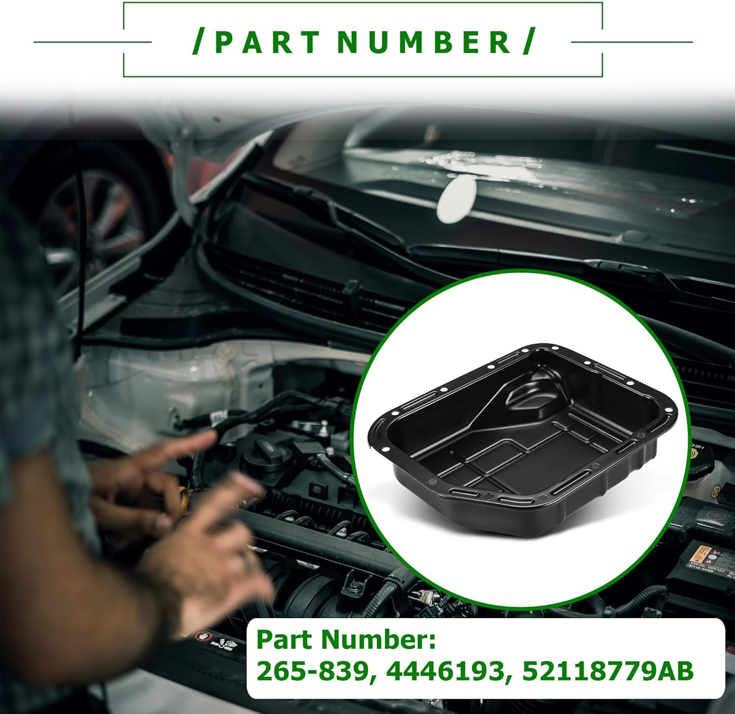PartsFlow Automatic Transmission Oil Pan Compatible with Dodge Ram 1500 Dakota Durango B1500 B2500 B150 D150 W150 and Jeep Grand Cherokee 1990-2004, Replacement 265-839