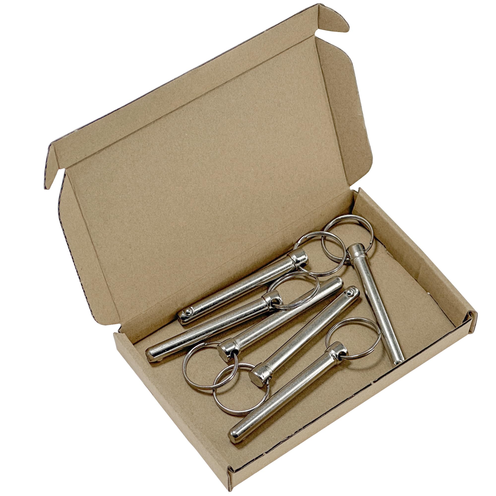 6 PCS Quick Release Pins,Spring Pins - Carbon Steel Safety Pins with Anti-Loss Spring Lock Design (M8*73mm) - Image 4