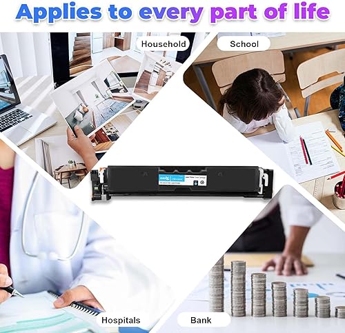 Miniatura 8 de 069 - Paquete de 4 cartuchos de tóner de repuesto compatibles con Canon 069 para impresora Canon Color imageCLASS MF753Cdw MF751Cdw LBP674Cdw (con