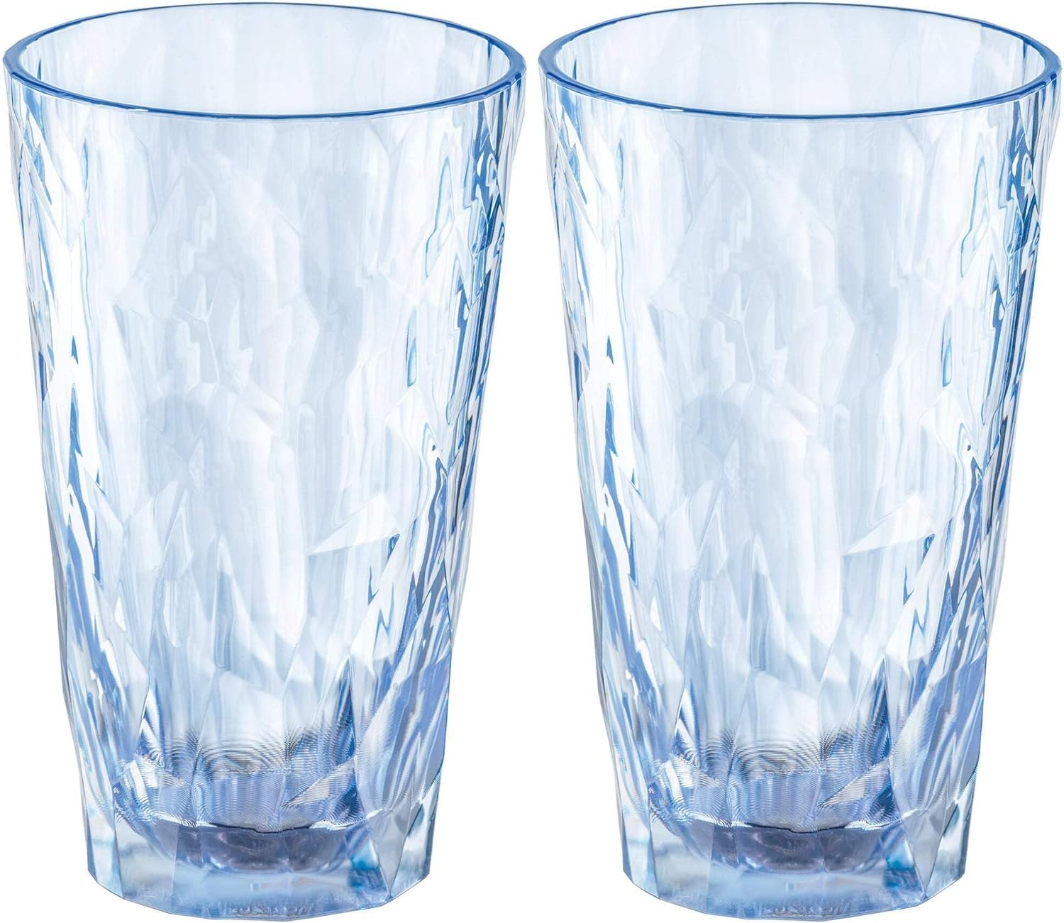 Koziol Club No. 6 Trinkgläser – 2er Set 300 ml, farbig aquamarin