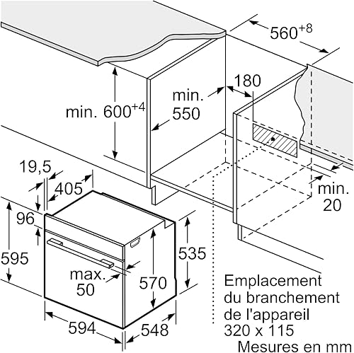 Bosch HQG572BB3F, Série 4, Four, Encastrable, Noir - 5