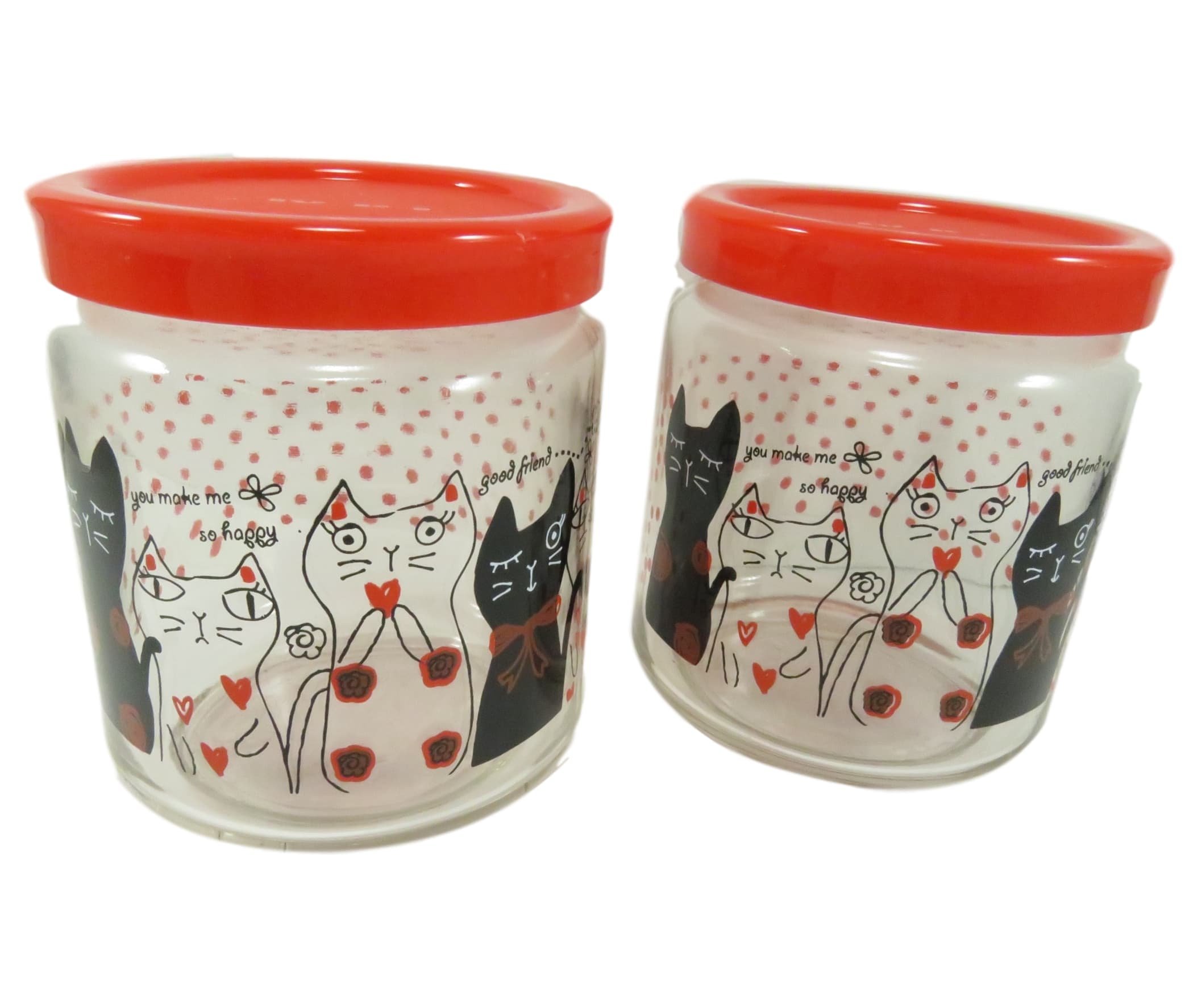 cute cat food storage containers