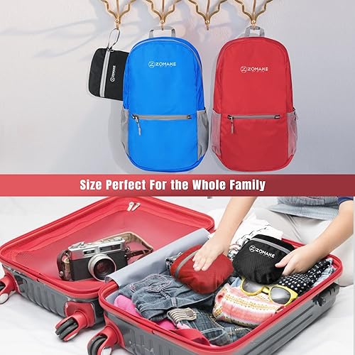 Miniatura 5 de ZOMAKE Mochila ultra ligera y compactable Mochila de senderismo resistente al agua, Mochila pequeña Mochila de camping al aire libre plegable y