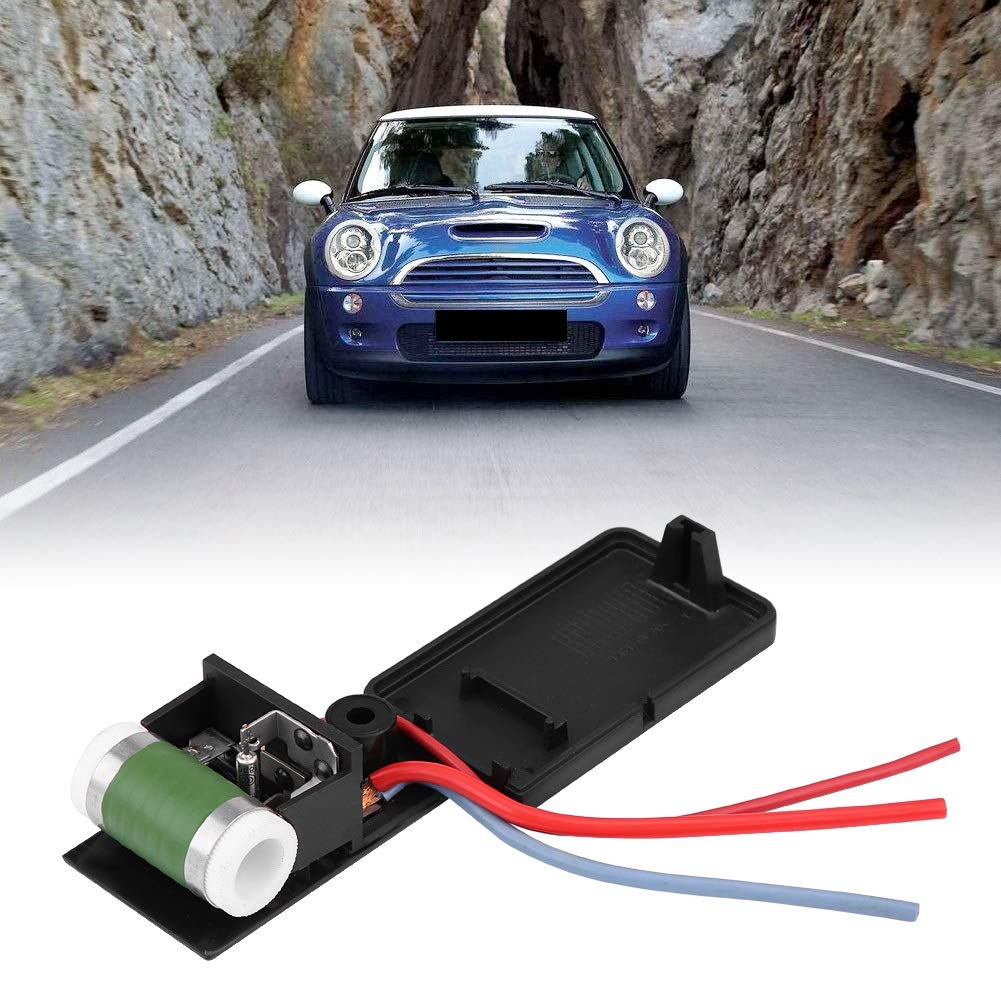 DEWIN Resistenza Motore Ventola Raffreddamento Motore Auto,Resistenza Ventola Radiatore Radiatore Raffreddamento Motore Auto per Mini Cooper R50 R52 R53 03-08 17117541092R