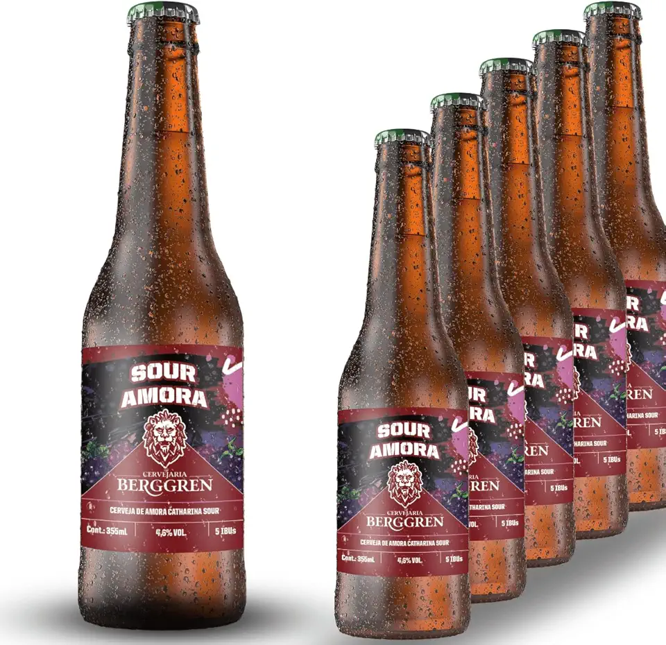 Cerveja Sour Amora Berggren 355ml Kit 6 unidades