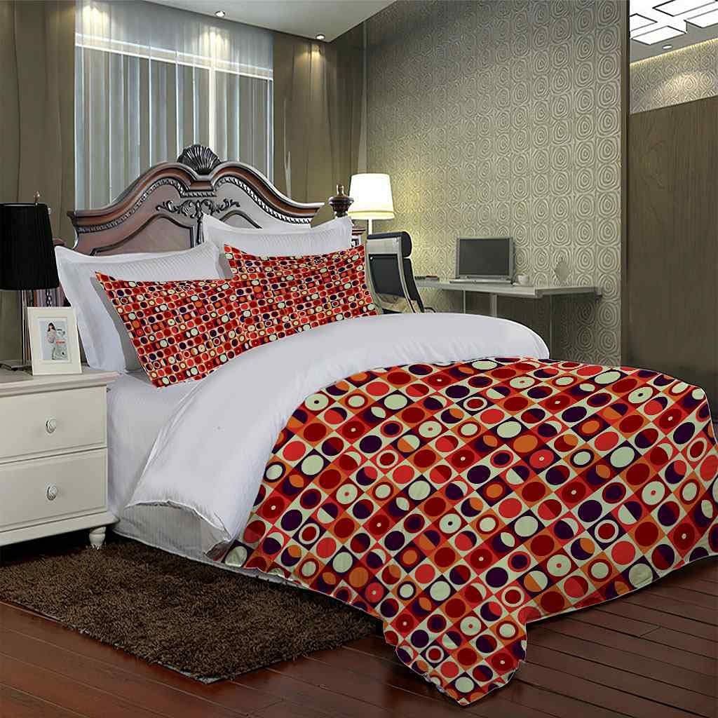 Treers Set Biancheria da Letto Matrimoniale, Stile Nordico Reversibile Microfibra Singolo Doppio Set Copripiumino con Copripiumini a Cerniera e 2 Federe (Geometria Grigia,140x200cm