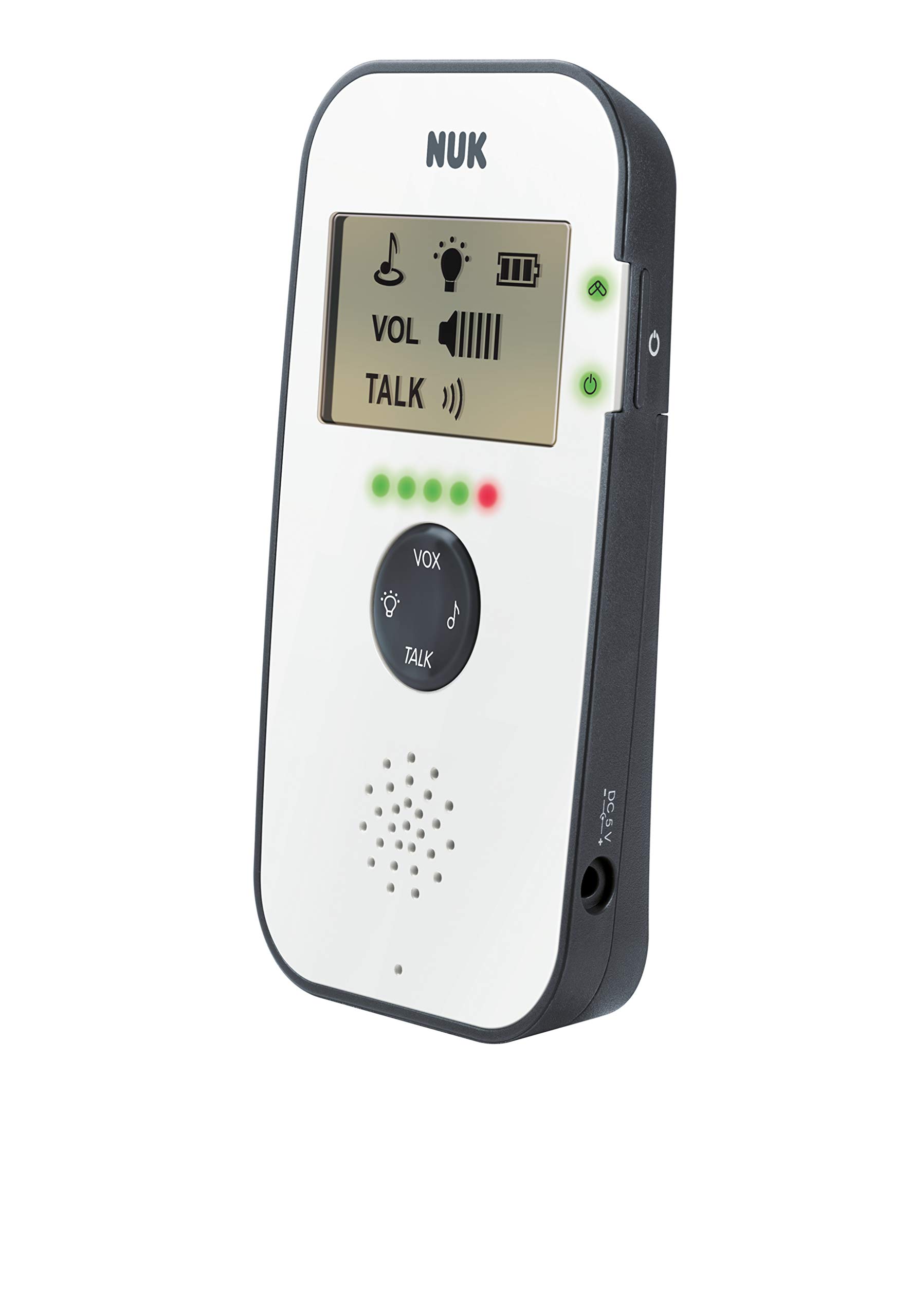NUK Babyphone 530D Eco Control Audio Display Digital Babyphone con display, privo di radiazioni ad alta frequenza in modalità Eco