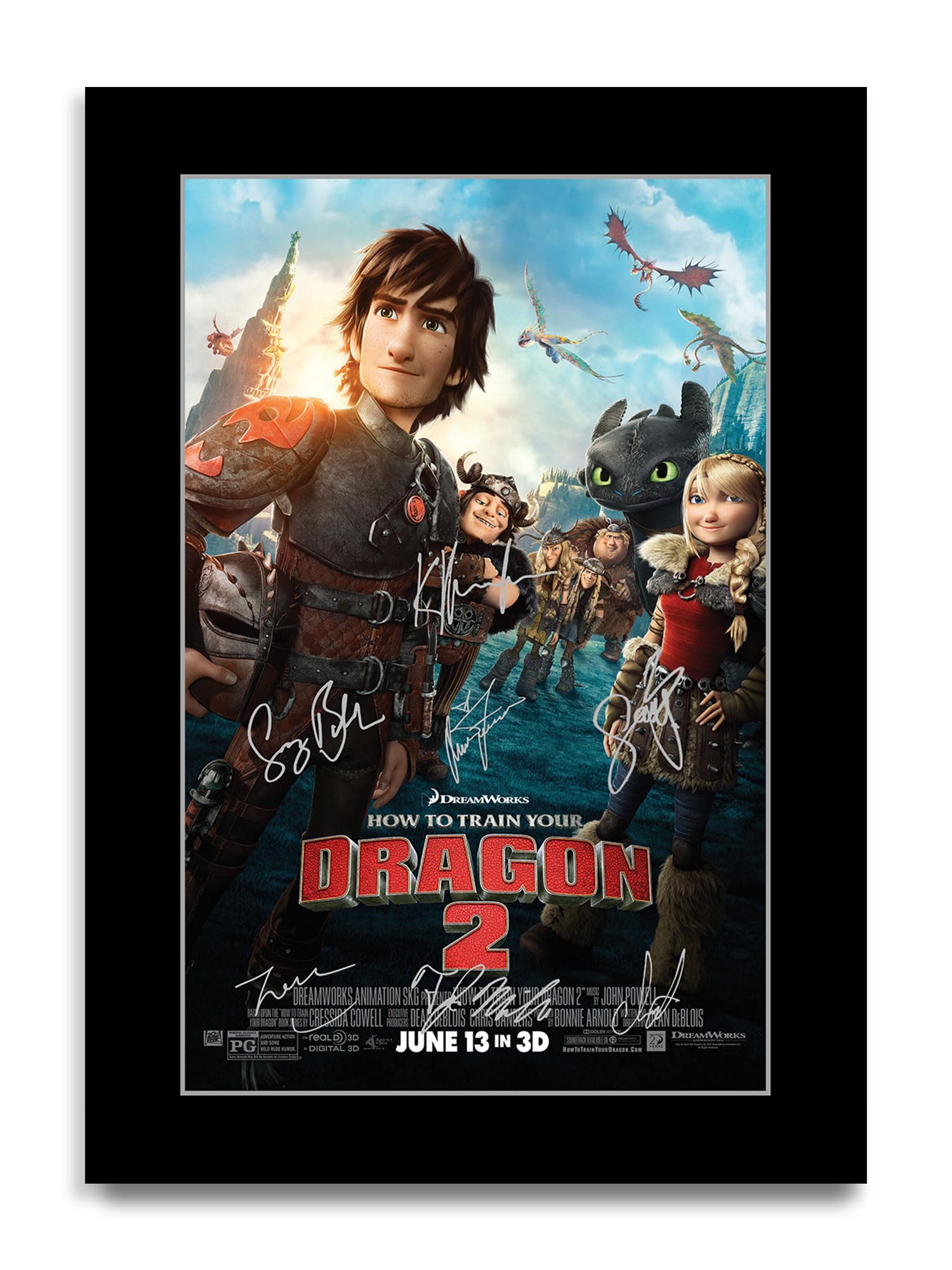 HWC Trading How to Train Your Dragon 2 Gifts Printed Poster Signed Autograph Picture for Movie Memorabilia Fans (ID-003231) - A4 Print Only