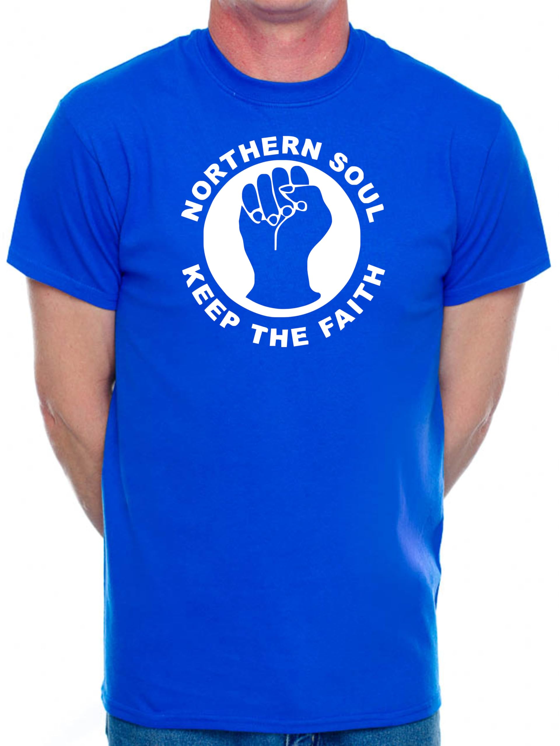 Print4u Men's Blue Northern Soul Music Lovers Funny Birthday Gift For Man's Tee XX-Large