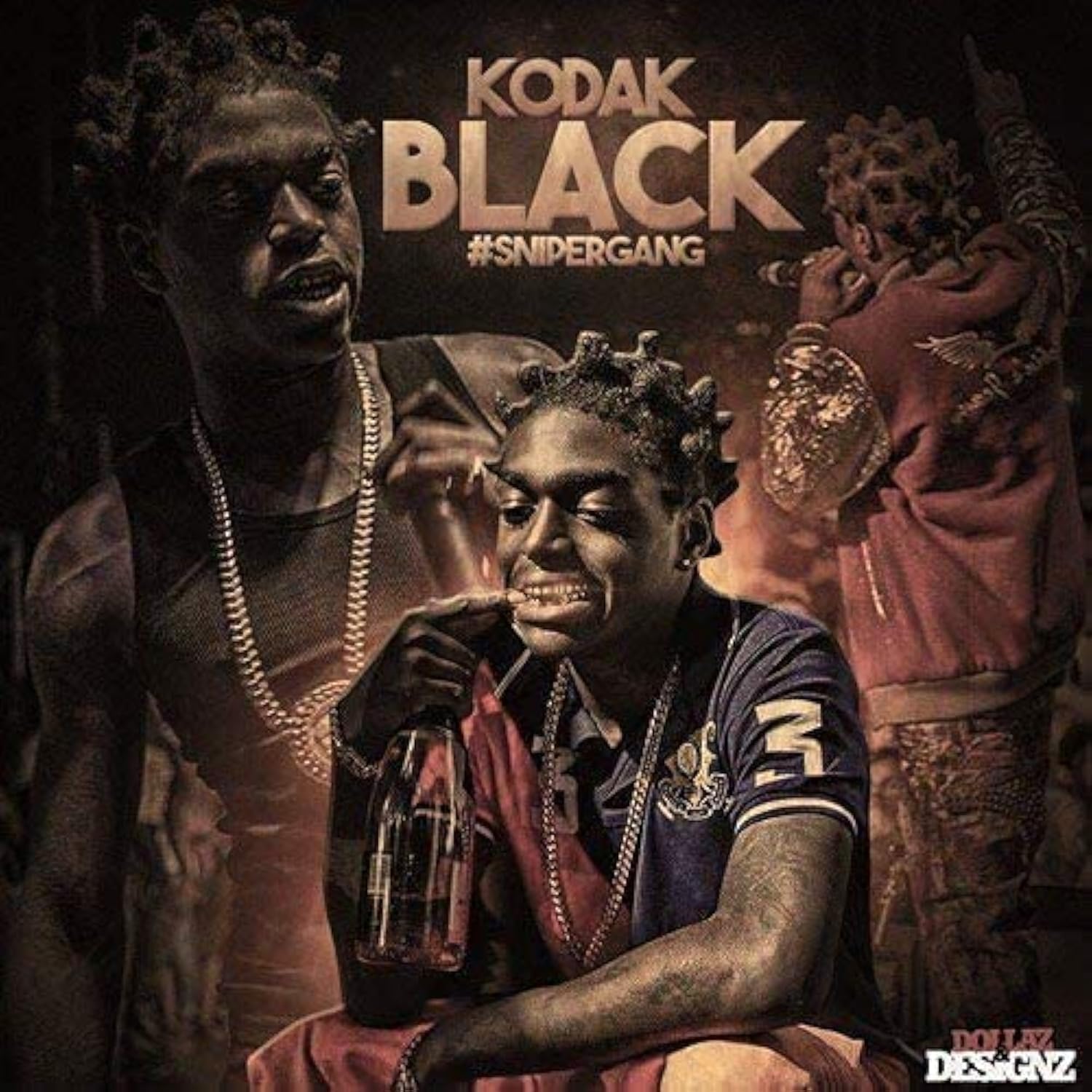lil' black ポスター Amazon.com: Platinum Mart Kodak Black Sniper Gang 12x18 inch