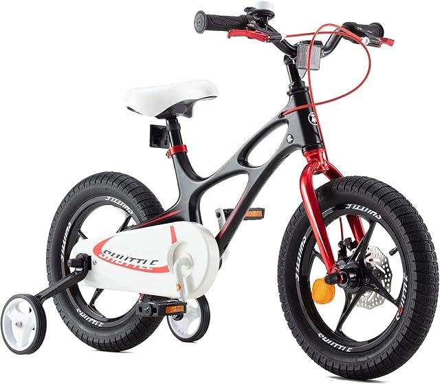 RoyalBaby Space Kids Bike 14 16 18 Inch Mg Aluminium Alloy Boys Girls Bicycle Ages 3-9 Years, Disc Brakes, Multiple Colors