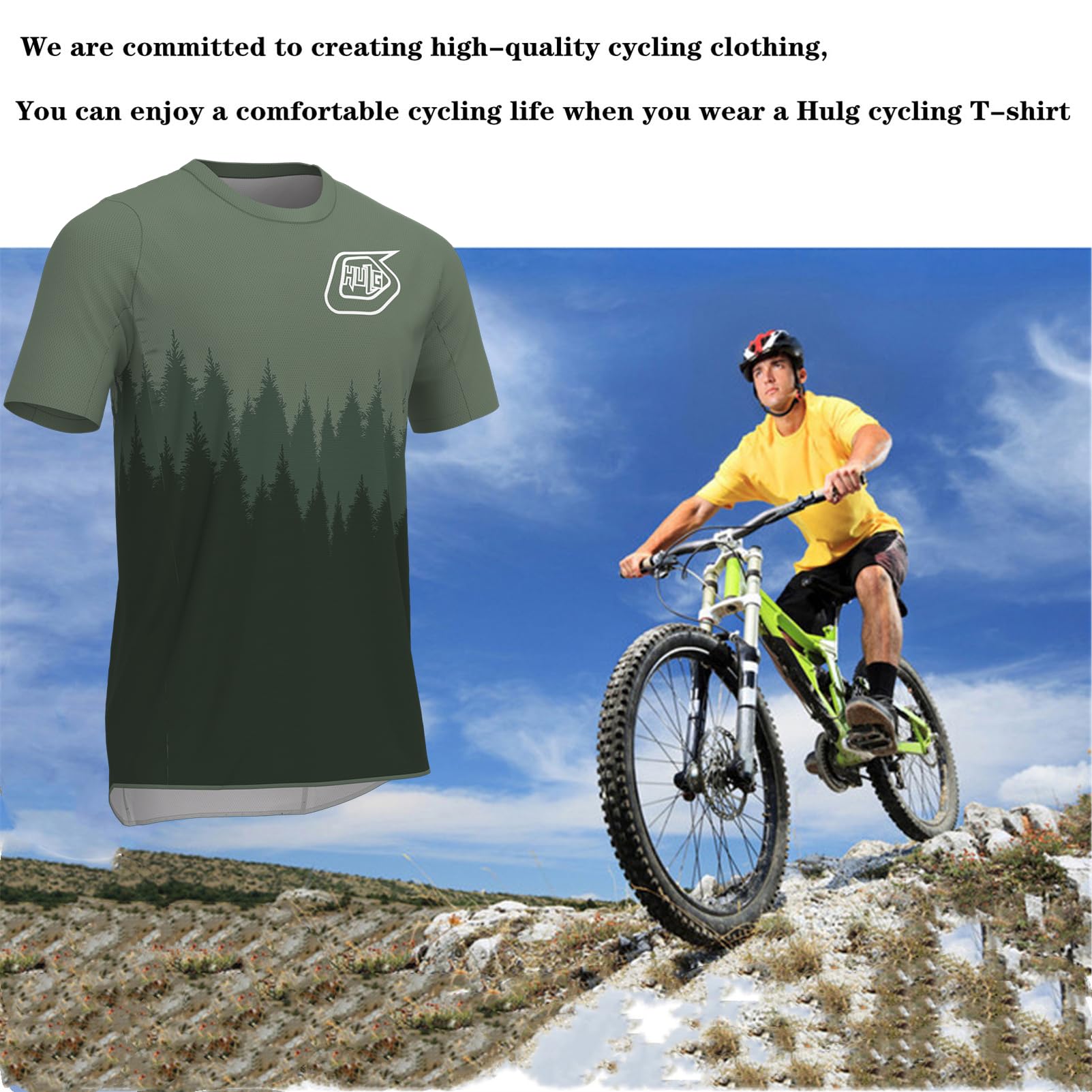 Odzież rowerowa, koszulka rowerowa, krótkie rękawy, letnie topy rowerowe, oddychająca, szybkoschnąca koszulka do roweru górskiego, MTB/BMX, idealna do biegania, jazdy na rowerze, wędrówek