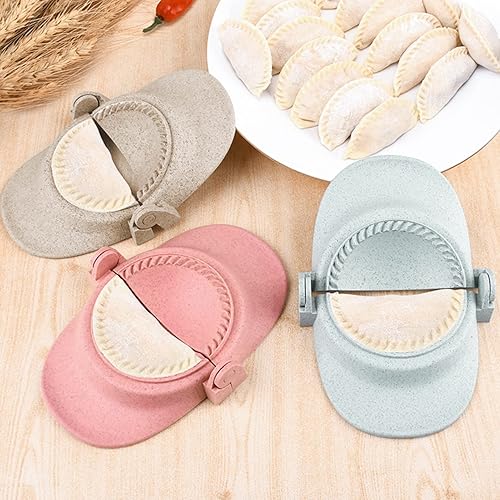 Miniatura 4 de Máquina para hacer albóndigas, máquina de prensa de empanadas, 3 piezas para hacer albóndigas, paja de trigo, prensa de empanadas de diferentes