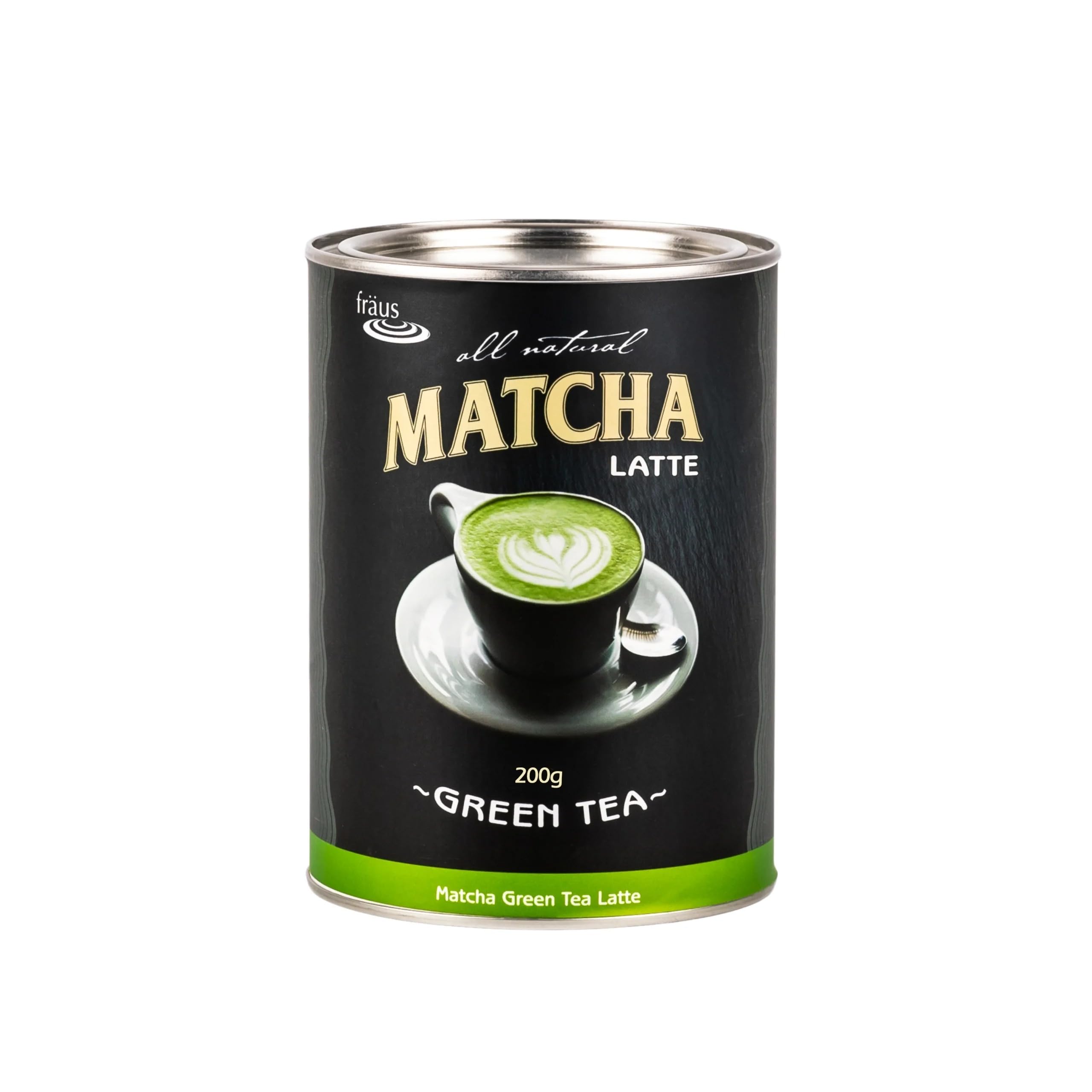 Fraus Matcha Latte - Green Tea Powder Premium Japanese Green Tea for Lattes Smoothies Baking 200g