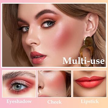 Boobeen Velvet Cream Blush - Matte Soft Gel Liquid Blush Stick for Cheeks, Lightweight Blendable, Long-lasting Natural Color
