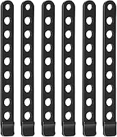 Vista 1 de Boao Correa de goma para portabicicletas, 6 piezas, correa de repuesto para bicicleta (negro)