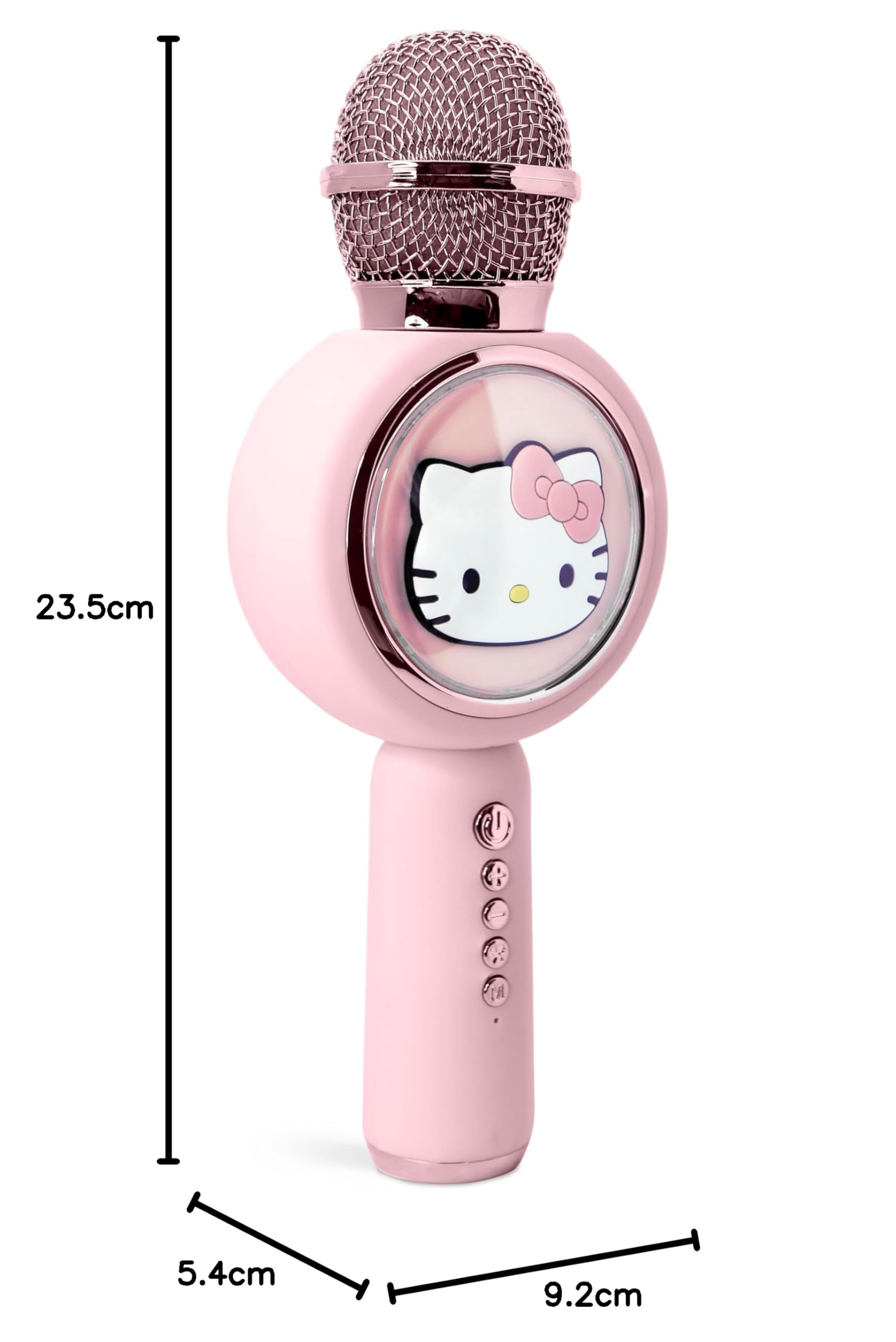 OTL Technologies Microphone karaoké Hello Kitty avec Haut-Parleur sans Fil et lumières LED