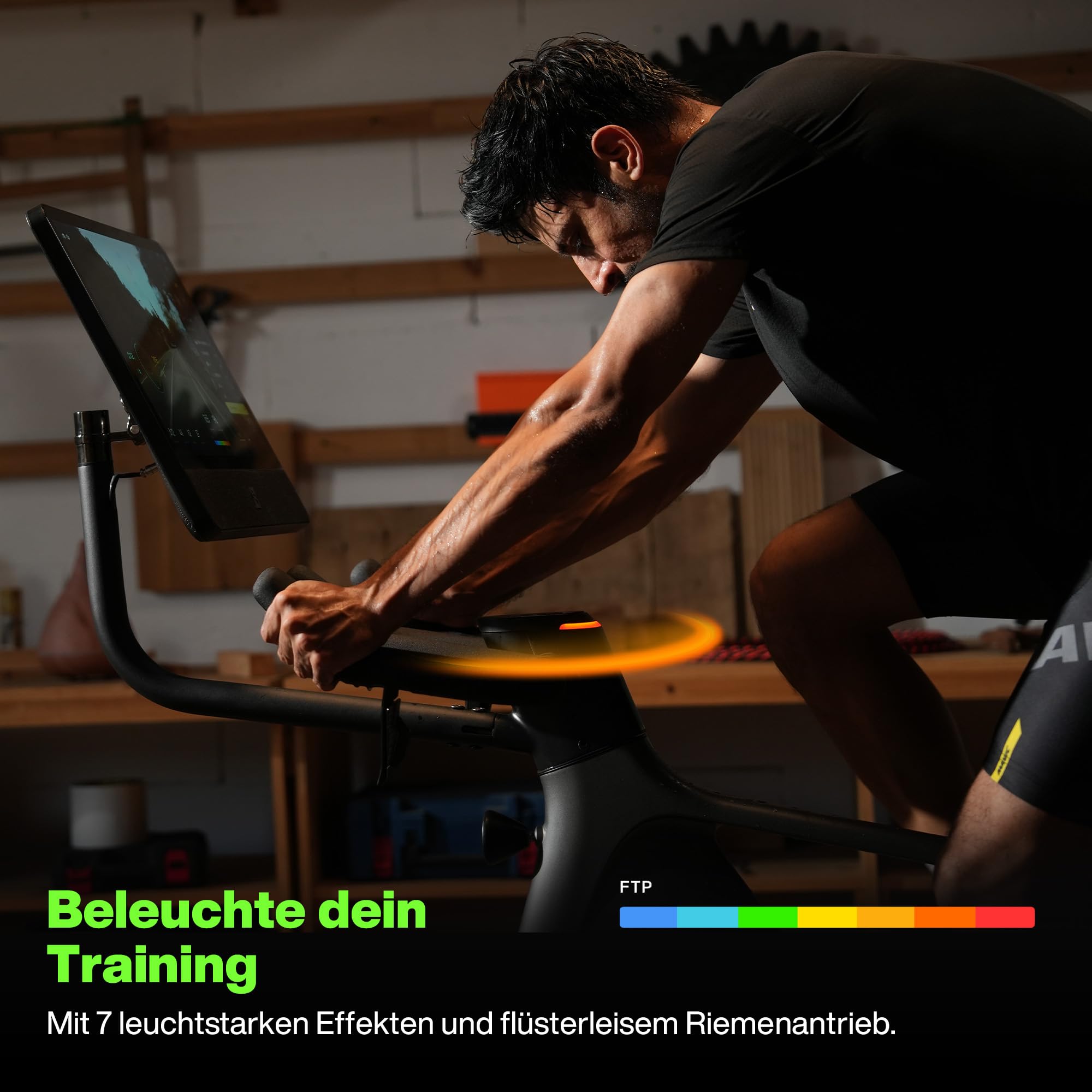 Speediance VeloNix Heimtrainer Fahrrad – Smart Bike mit Steigungs-/Gefällesimulation, 2300 W Powertrain, ±1% Watt-Genauigkeit, 21,5-Zoll Touchscreen, App-Konnektivität