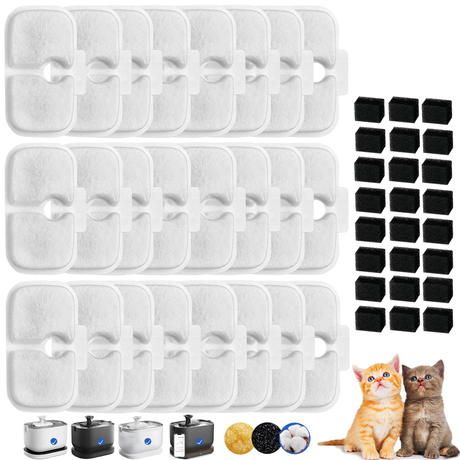 Cat Water Fountain Filter petlibro filter replacement fit for Pet Fountain PLWF005 PLWF115 PLWF105 Pet Fountain Replacement Filters