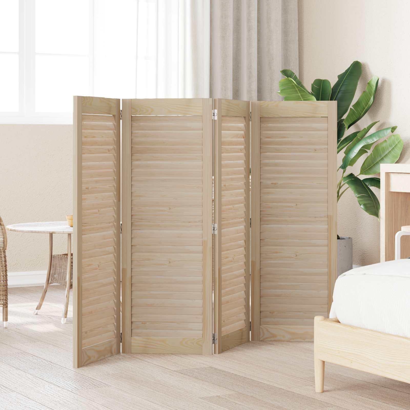 Puerta de Armario con Puerta 4 pcs Natural 110 x 2,1 x 39,5 cm,Ferretería para armarios,Puertas de armarios,9.84kg-3394494