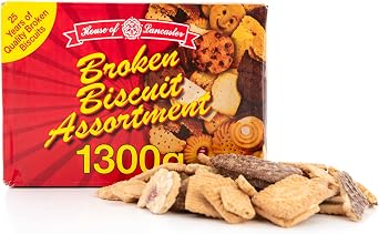 Broken Biscuits - Broken Biscuit Assortment - Chocolate Biscuits Mix - Premium Quality Assorted Cookie Selection - Family Size Sweet Treats - 1300g Pack