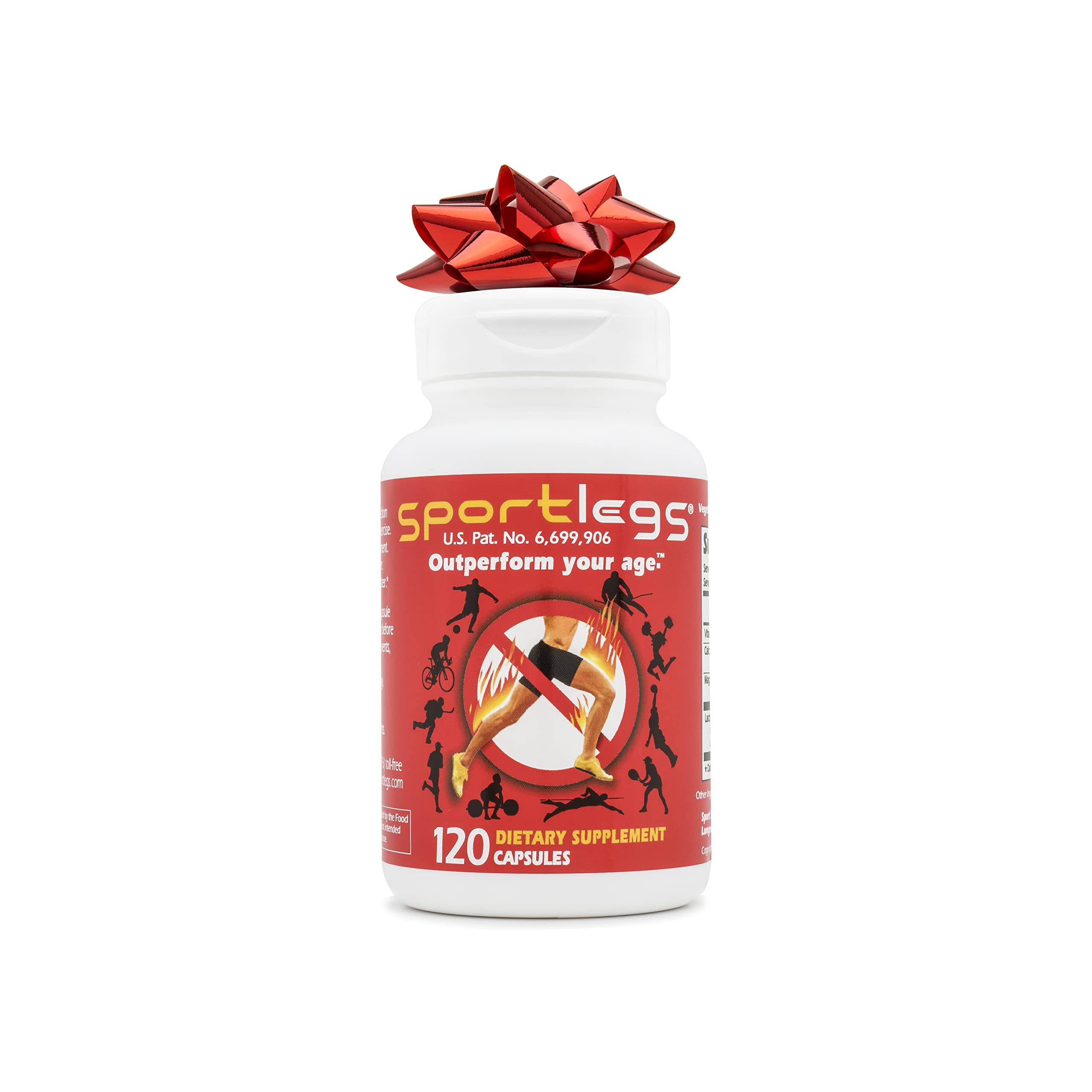 SportLegs Fast Fitness Boost Pre-Workout Lactic Acid Supplement, 120-Cap Bottle, Pack of 1