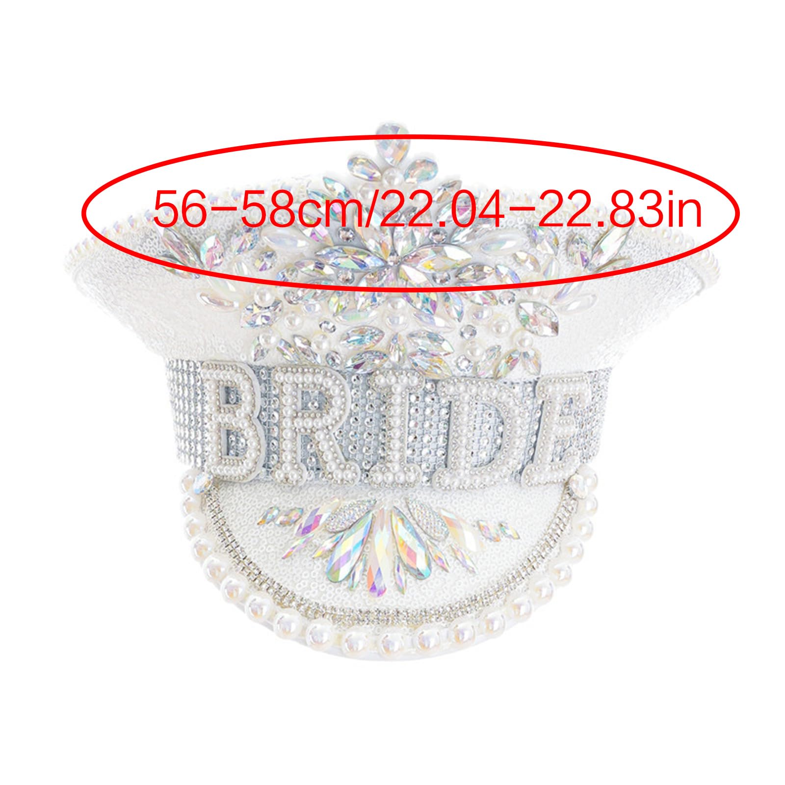 Hand Beaded Bride Hat, Shining Crystal, Sparkling Captain 