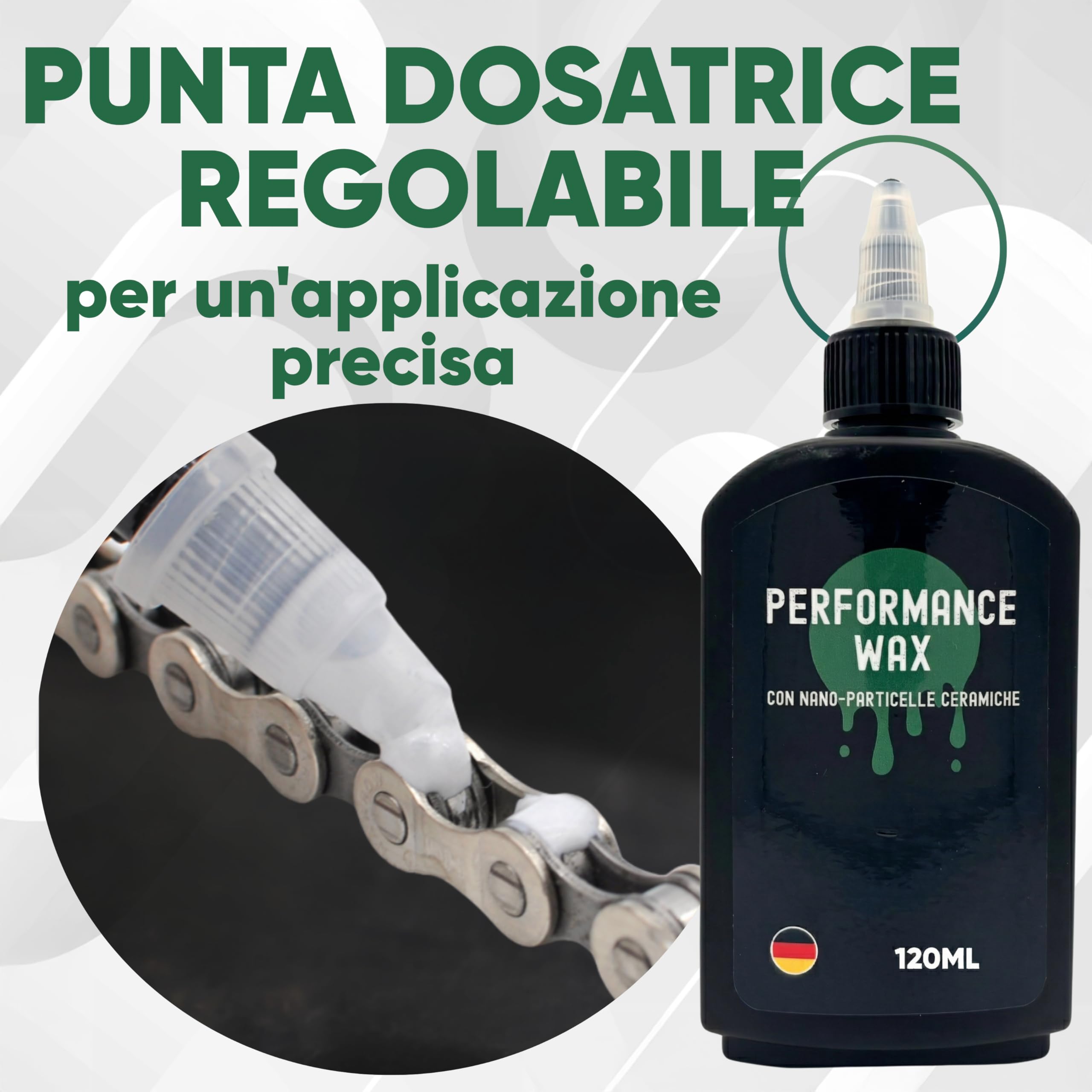 24SENDIT set di cera a caldo pro - 500g di cera + 120ml di cera liquida + sgrassatore + anello di supporto - per principianti e professionisti - per bici da corsa, gravel, MTB ed e-bike - senza PTFE