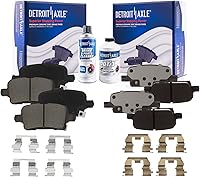 Vista 139 de Detroit Axle - Pastillas de freno para Dodge Dart 2013-2016 2014 2015 pastillas de freno de cerámica con reemplazo delantero y trasero de hardware