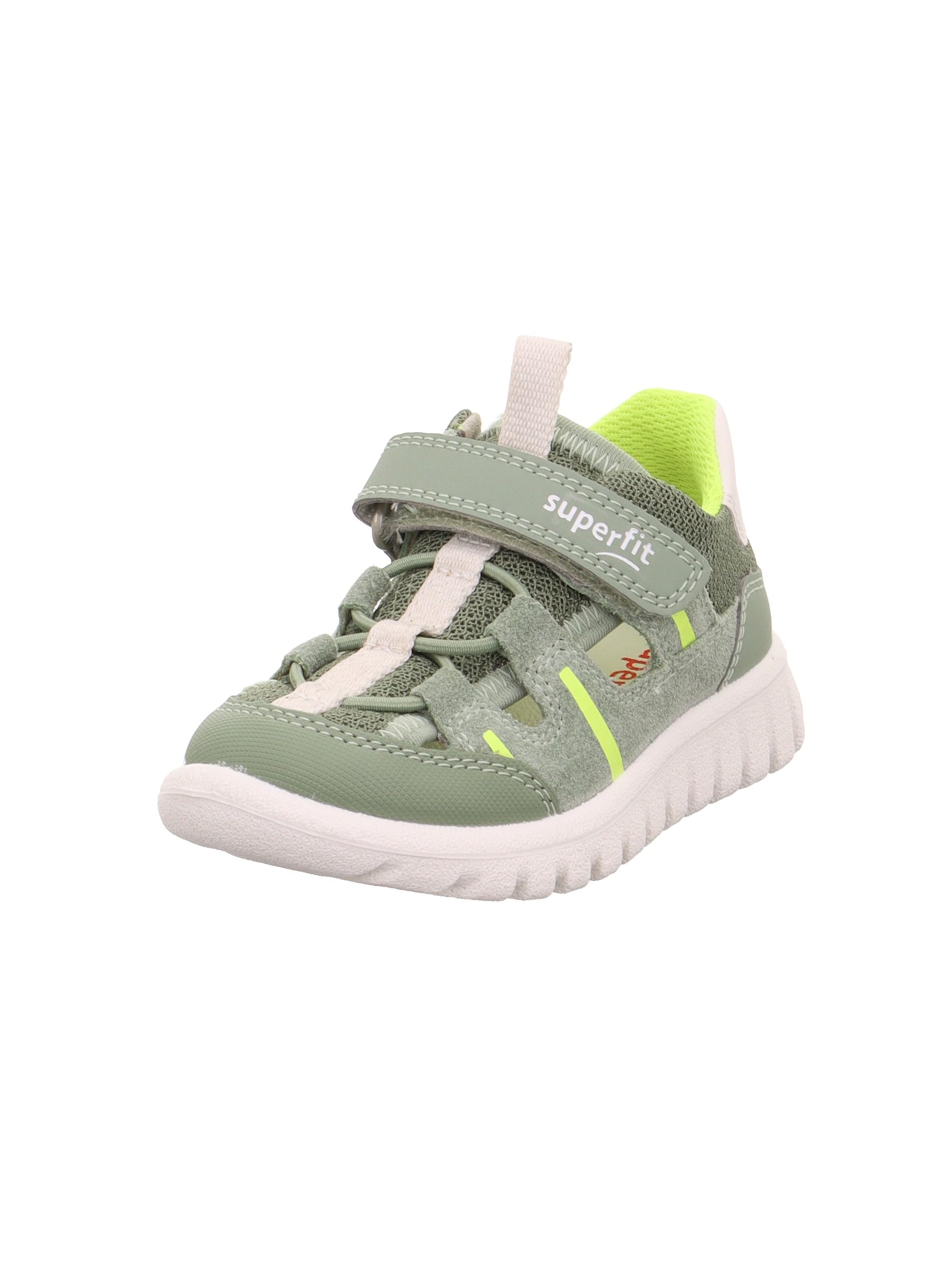 Superfit Boys' Sport7 Mini Trainers, Light Green Yellow 7500, 11.5 UK Child