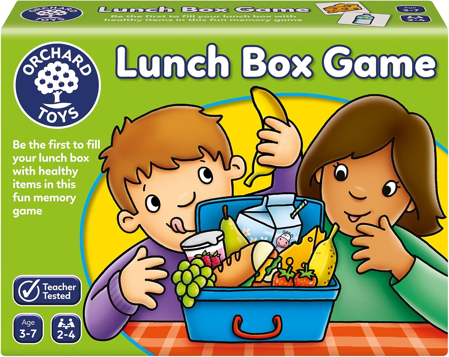 Orchard_Toys Lunch Box - Juego Infantil de Memoria con Tarjetas ilustradas sobre alimentación