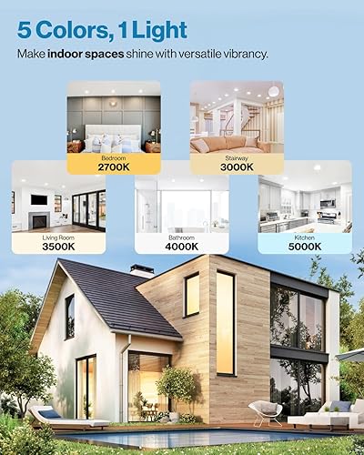 Miniatura 10 de Sunco Lighting Paquete de 24 luces LED empotrables ultrafinas de 3 pulgadas borde suave CCT seleccionable 2700K3000K3500K4000K5000K regulable 8W